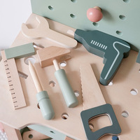 Boîte à outils de réparation pour enfants en bois jouet garçon vis réparation Table semblant jouer jouets éducatifs
