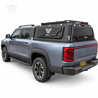 Auvent en aluminium robuste pour BYD Shark 6 2024+ Double Cabine Overland Hardtop avec portes à ailes de mouette