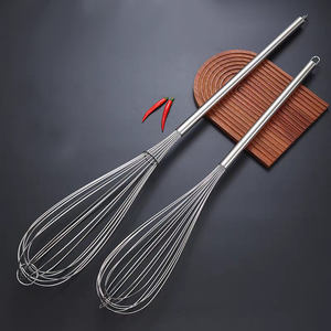 <span class=keywords><strong>Fouet</strong></span> de <span class=keywords><strong>chef</strong></span> professionnel Commercial Extra Long en acier inoxydable fouets grand <span class=keywords><strong>fouet</strong></span> à main pour batteur à oeufs - Product Image 6