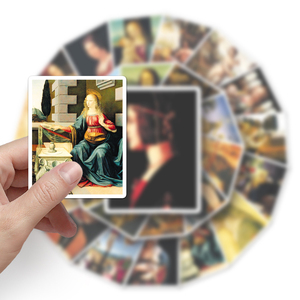 50 pezzi all'ingrosso di fabbrica Da Vinci Works Art Sticker Laptop iPad vinile adesivo decorativo impermeabile - Product Image 6