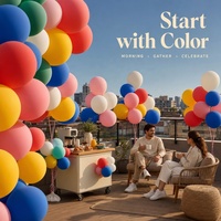 Nouveautés - Ballons de fête pour enfants style Celetex - 10 pouces - Rouge bordeaux, argent, vert émeraude, rose, bleu marine et blanc