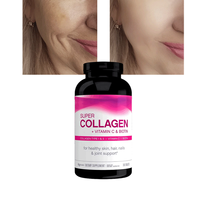 OEM Natural Collagen Tablets for Glowing Skin Brightening Skin Whitening Hydrolyzed Collagen Tablets for Adults & Pregnant Women