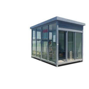 Pavillon de fumeurs en alliage d'aluminium, extérieur, imperméable, mobile, pour chantier et usine - Product Image 1