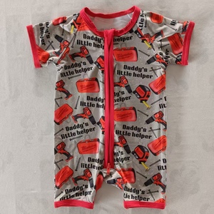 여름 스타일 외출복 바로 배송 가능한 대나무 파자마 미스터리 박스 캐릭터 프린트 아기 파자마 대나무 도매 RTS 블라인드 박스 - Product Image 3