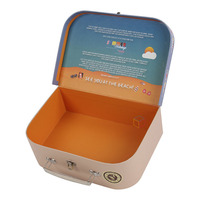 Boîte de rangement cosmétique pliable élégante et créative personnalisée, boîte de voyage miniature de qualité supérieure, emballage magnétique, boîte cadeau avec poignée en cuir