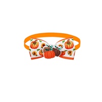 Vente chaude Universel Automne Citrouille Pet Noeud Papillon Hiver Noël Halloween Toilettage Accessoires Imprimer Chat Chien Vêtements