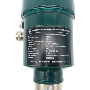 Misuratore di onde guidate radar fiume liquido indicatore del livello dell'acqua sensore trasmettitore per forti serbatoi di liquido acido - Product Image 3