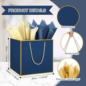 กระดาษของขวัญสีชมพูพร้อมหูหิ้วสำหรับบรรจุภัณฑ์รองเท้า เสื้อผ้า และถุงช้อปปิ้ง สำหรับร้านรองเท้าแบรนด์หรูพร้อมโลโก้สั่งทำพิเศษ - Product Image 3