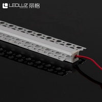 Profilé LED en aluminium sans cadre pour éclairage de plafond commercial encastré avec canal pour bande LED de 10 mm