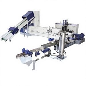 Máquina de Reciclaje de Recortes de <span class=keywords><strong>Pañales</strong></span> para Bebés PURUI, Máquina de Granulación de Resina PP/PC/PA/PPR, Extrusora de un Solo Tornillo con Motor - Product Image 1