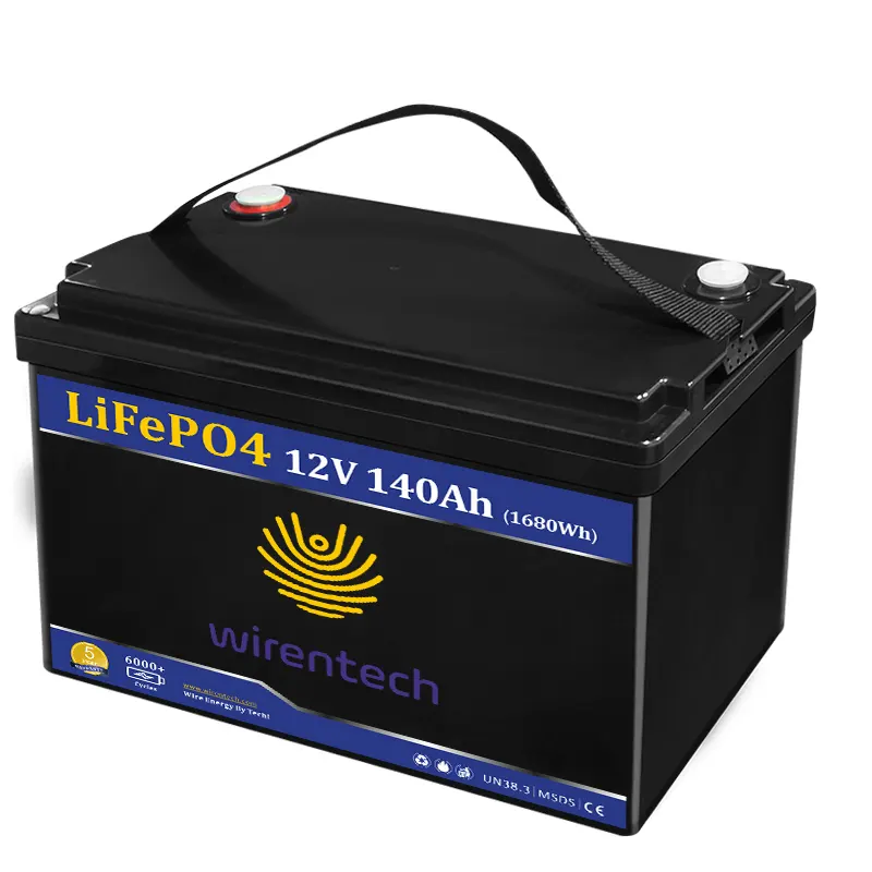 WIRENTECH 리튬 배터리 그룹 31 12v 24v 36v 80ah 100ah 135ah 140ah 195ah 200ah 300ah 딥 사이클 크랭크 배터리