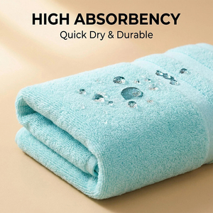 Serviette en coton de haute qualité, séchage rapide, carrée, couleur unie, tissée, jetable, pour la maison, la cuisine, la salle de bain, la plage, l'hôtel - Product Image 5