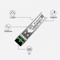 Transceiver Optique SFP 1.25G 1550nm 120KM LC Monomode pour Port Uplink de Commutateur Réseau Équipement de Liaison Fibre Optique