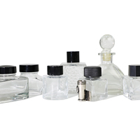 Carré 25ml 30ml 100ml bouteille en verre encrier carré verre stylo plume bouteille d'encre vide