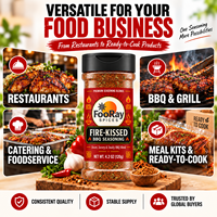 Assaisonnement BBQ Fire-Kissed, Marque Privée OEM ODM, Mélange d'épices sèches fumées et sucrées pour poulet, côtes et steak, Fabricant Grossiste