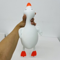 Jouet à presser en forme de canard géant, à remontée lente, anti-stress, en caoutchouc TPR souple, pour enfants et adultes
