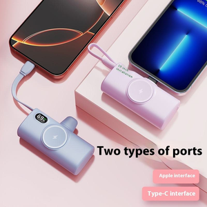 Llavero móvil portátil <span class=keywords><strong>Powerbank</strong></span> reloj cargador Mini cápsula bolsillo banco de energía 5000mAh banco de energía de emergencia para <span class=keywords><strong>Iwatch</strong></span> - Product Image 4