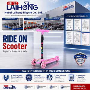 Extra-Wide Board Children's <strong>Scooter</strong> Adjustable Height Light up <strong>3</strong> <strong>Wheels</strong> Foldable Kick <strong>Scooters</strong> <strong>for</strong> Kids Toddlers <strong>3</strong>-6 <strong>Years</strong> <strong>Old</strong> - Product Image 3