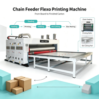 Nouvelle Chaîne d'alimentation pour machine de découpe et rainurage semi-automatique électrique pour emballages en carton ondulé