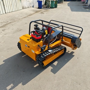 CE EPA Approved Cordless Self Propelled All Terrain Robot Lawn <b>Mower</b> Industrial Agriculture Rubber <b>Tracks</b> <b>Remote</b> <b>Control</b> DIY for - Product Image 5