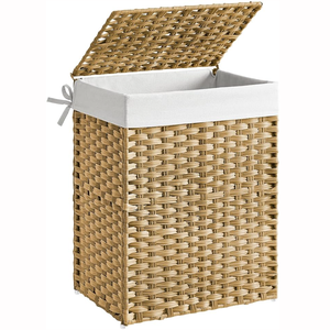JY 23.8 Gal (90L) pieghevole rimovibile coperchio del cestello manici in Rattan sintetico <span class=keywords><strong>Design</strong></span> per vestiti <span class=keywords><strong>sporchi</strong></span> cesto per biancheria - Product Image 1