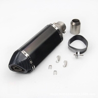 Nouveau pot d'échappement de moto en acier inoxydable, ajustement universel, emballage hexagonal, accessoires Huanglong Yoshimura Wanhu pour