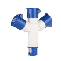 Prise industrielle multifonctionnelle, connecteur en T, type Y, IP44, étanche et anti-poussière, contact en cuivre 16A/32A, prise 380V