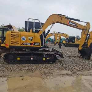 Miniexcavadoras hidráulicas SY75C usadas en buenas condiciones 7.5ton SY75C pro Excavator Yanmar Engine Digger - Product Image 3