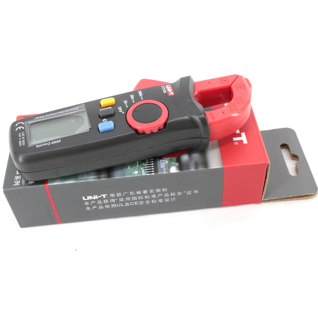 UNI-T UT210A Mini Clamp Meter ACDC Current Tester Meter with LCD Backlight Function