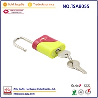 Cadenas rectangulaire TSA8055 en plastique antirouille pour bagages, valises et armoires de rangement