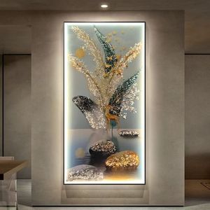 Set di Tre Dipinti in Cristallo e Porcellana con Motivo di <span class=keywords><strong>Cervo</strong></span> 40X60CM, Arte Moderna da Parete per Soggiorno, Decorazione Casa, Supporto in Tela, Vendita all'Ingrosso - Product Image 2
