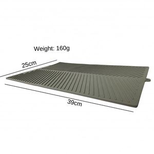 Tapis de séchage et d'organisation en silicone pour vaisselle, résistant à la chaleur, pour comptoir de cuisine - Product Image 4