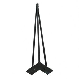 Pieds de table en fer et acier noirs, style épinglette, pour mobilier de restaurant, extérieur, hôpital, salle à manger, café, salon - Vente en gros à prix abordable - Product Image 5