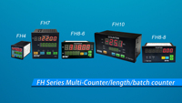 Codificador Incremental MYPIN FH8-6CRNB, Contador Digital Programable con Entrada, Pantalla LCD de 6 Dígitos, Plástico, Alimentación de 220V CA para Uso Industrial