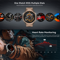 DM56 Neue Smartwatch für Herren und Damen, GPS-Uhr, professionelle Sport-Smartwatch, wasserdicht, mit Offline-Karte, GPS-Tracking, Smartwatch GPS