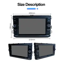 Radio mobil 8 inci Android untuk Volkswagen 2019-2021 Passat B8 Golf Mk7 t-cross Jetta Tiguan Polo navigasi Stereo Multimedia otomatis