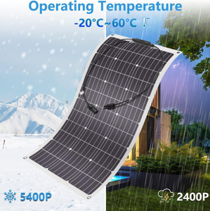 Panel Solar Flexible de 80W 100W 120W 200W, Placa Solar Plegable para Techos de Tejas, Furgonetas, Camping y Uso en Exteriores, Listo para Enviar - Product Image 5