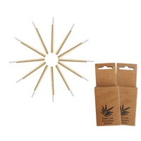 Brosses interdentaires en bois de bambou biodégradables écologiques zéro déchet, naturelles, organiques, certifiées CE, réutilisables, propres