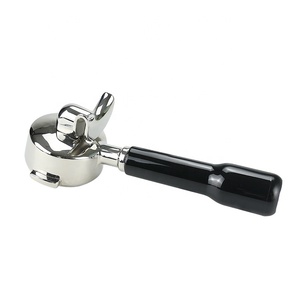 Kisshome Portafiltro de Café de Acero Inoxidable con Doble Boquilla y Logotipo Personalizado de 58 mm para Máquinas de Espresso E61 <span class=keywords><strong>Gaggia</strong></span>/Barsetto/Rocket - Product Image 1