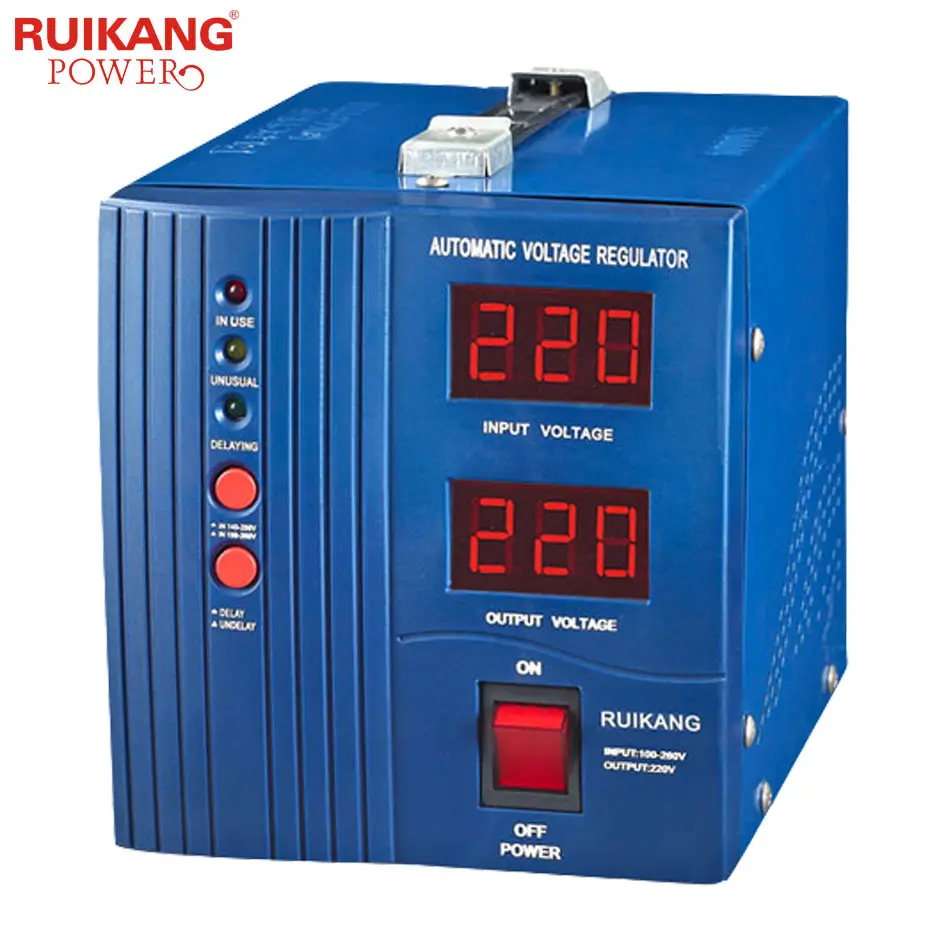 SVC Home Voltage Stablizer Regulator 500VA-5000VA 220V/110V Output Automatic Voltage Stabilizer For Air Conditioner