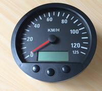 Speedometer Elektronik 140mm untuk Truk, Jarak Tempuh Total Dapat Diatur, Mendukung Pulse CANBUS J1939