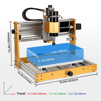 Máquina Router CNC de un Solo Husillo 3018 Plus, Fácil de Operar, Cortadora Láser para Madera/MDF/Acrílico con Motor de Rodamiento