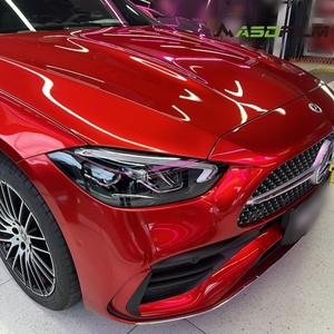 <span class=keywords><strong>ASD</strong></span> Anti Scratch TPU Soul Red Roll Body Car Wrap Auto Reparación Alto brillo Colorido Coche Película que cambia de color OEM Pegatinas húmedas PPF - Product Image 4