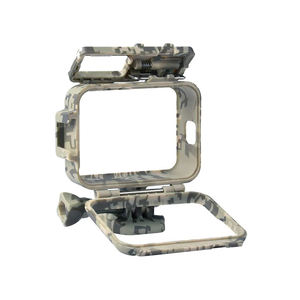 Coque de protection camouflage Kit de montage en cage pour <span class=keywords><strong>GoPro</strong></span> <span class=keywords><strong>Hero</strong></span> 12 11 10 9 avec prise et vis mobiles à traction rapide - Product Image 4