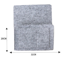 Organisateur de rangement en feutre pour chevet, sac antidérapant pour chevet, rangement suspendu pour canapé, rangement pour télécommande, pochettes pour lit