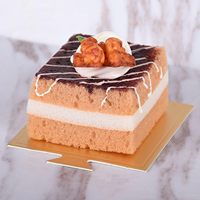 Plateaux carrés dorés pour gâteaux, base ondulée imperméable et résistante à la graisse pour gâteaux coupés, mousse, mariage, anniversaire, buffet, présentation de desserts