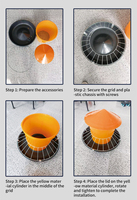 Nouveau distributeur automatique de nourriture pour poulets, mangeoire en plastique facile à utiliser