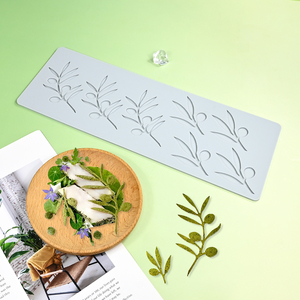 Olive Leaf Branch <b>Silicone</b> Lace Mat Chocolate Cake Decorating Mold DIY Fondant Baking <b>Tool</b> For Pastry Plating - Product Image 5