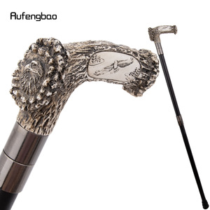 Canne de randonnée Flat Eagle, 3 sections, acier au carbone, style britannique, pour usage extérieur - Product Image 3