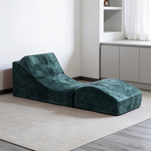 Canapés pliants en tissu en gros, chaise de yoga et de méditation rembourrée, canapé-lit pliant moderne 3-en-1 de petite taille - Product Image 5